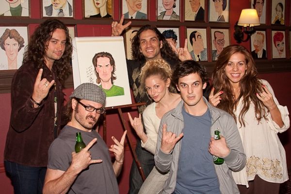 Will Swenson's ex-Rock of Ages co-stars Constantine Maroulis, Mitchell Jarvis, Lauren Photo