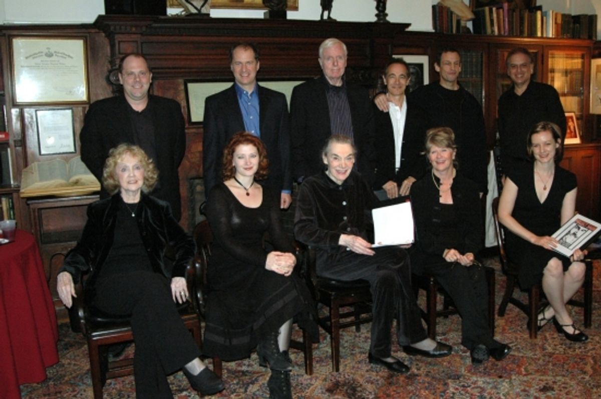 Charlotte Moore, Kerry O'Malley, Marian Seldes, Judity Ivey, Liz Morton, David Cote, Daniel Jenkins, John McMartin, Jason Graae, Peter Frechette, Dennis Buck at 