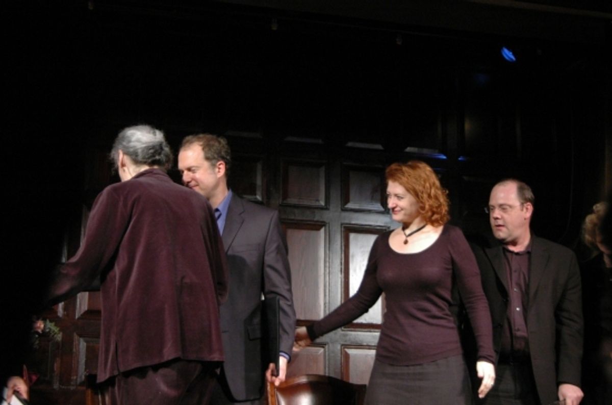 Marian Seldes, Daniel Jenkins, Kerry O'Malley, David Cote at 