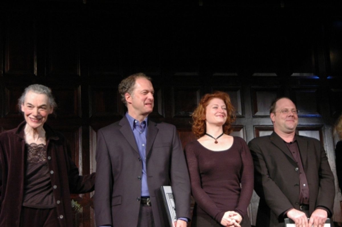Marian Seldes, Daniel Jenkins, Kerry O'Malley, David Cote at 