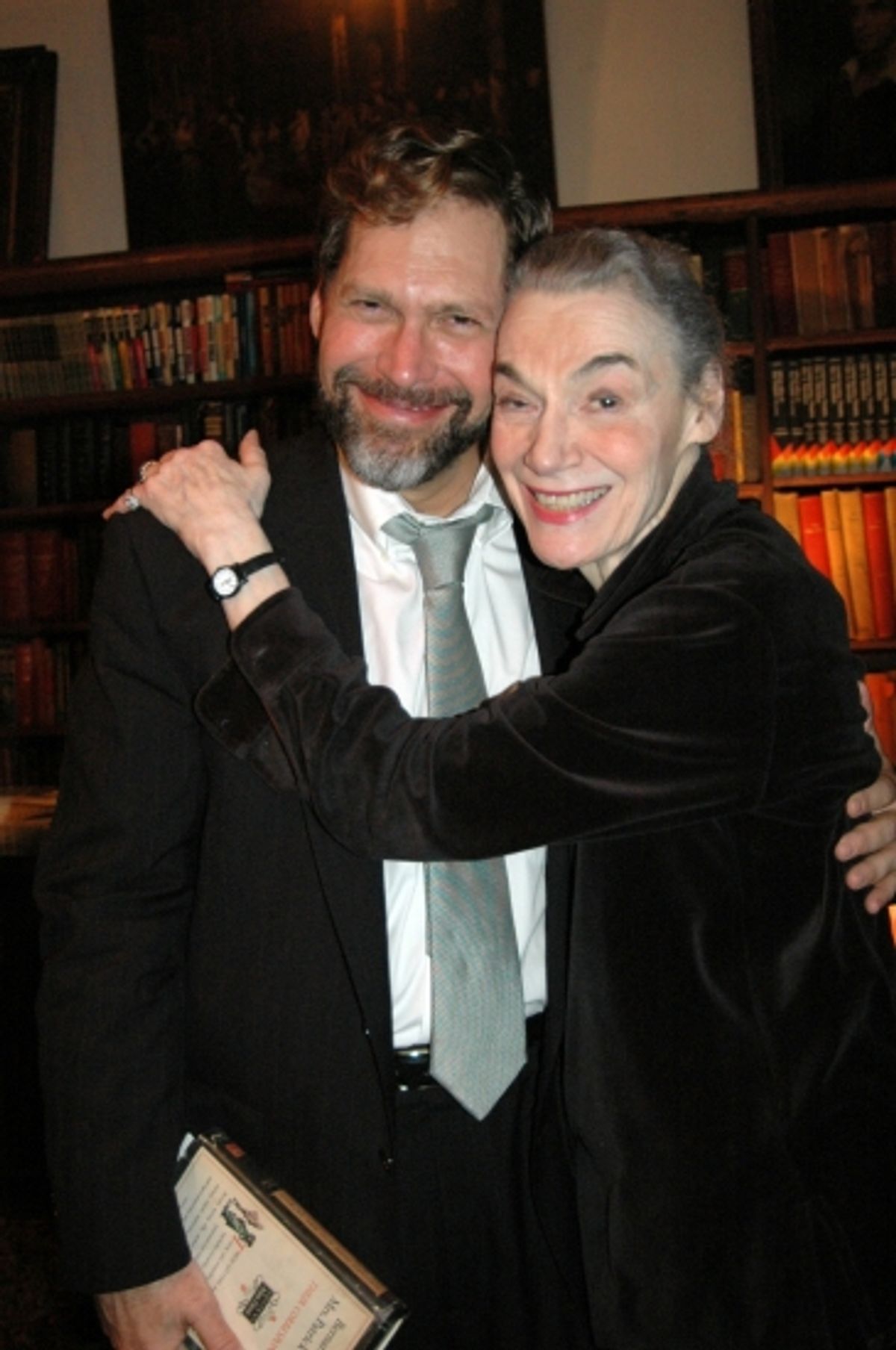 David Staller and Marian Seldes at 