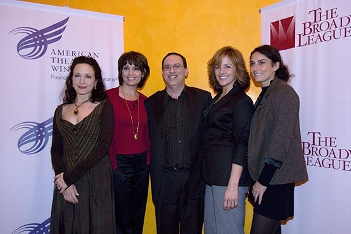 Bebe Neuwirth, Beth Leavel, Howard Sherman, Alice Ripley and Laura Benanti at 