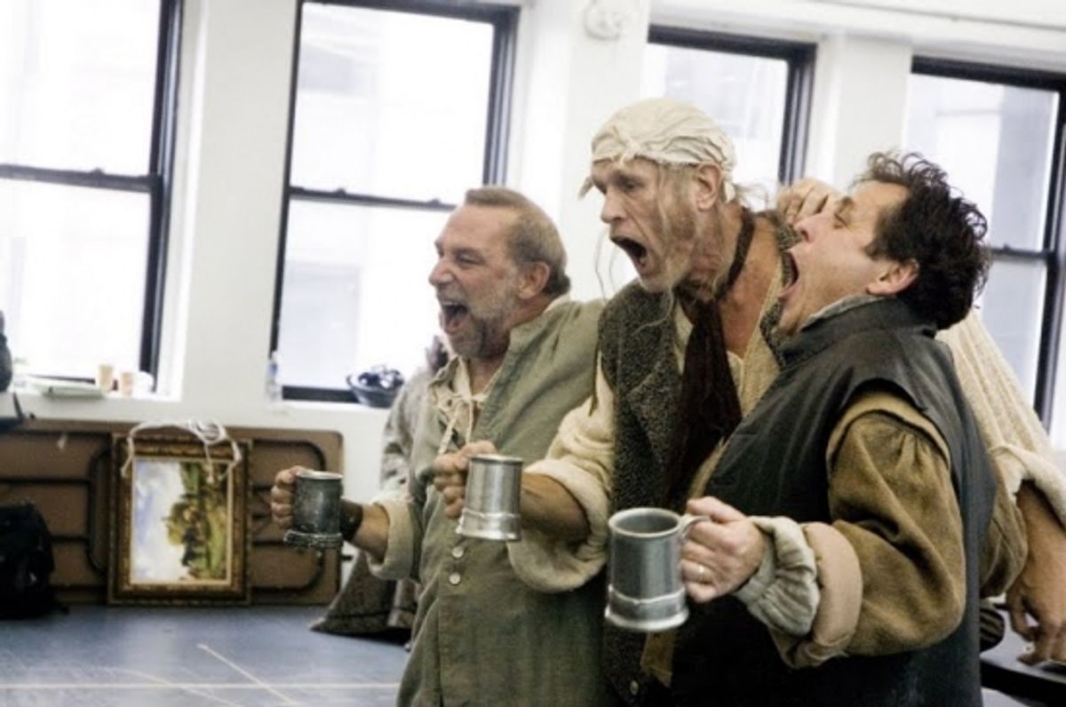 Stephen Berger, William Ryall and Michael McCormick at MARRYING MEG Rehearsals