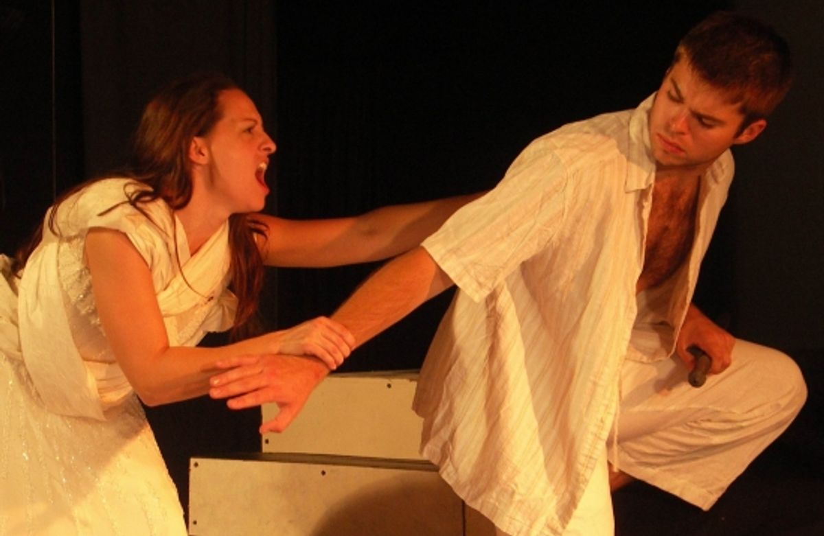 Sarah Pinkham and  BrIan Barber at 