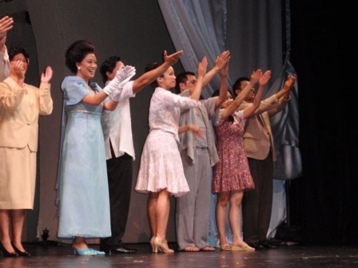 Jaygee Macapugay and the cast of Imelda - A New Musical at 