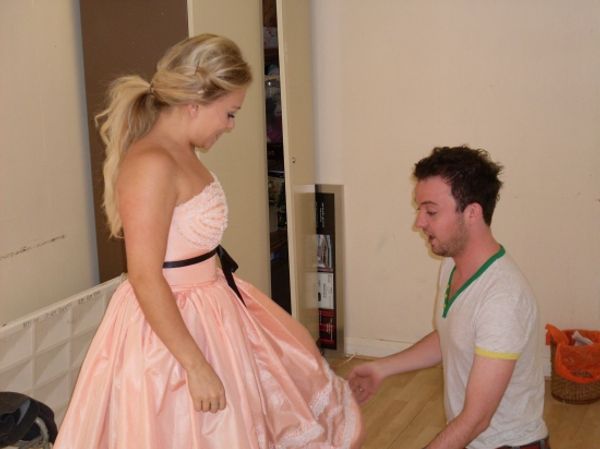 Director Ian MacFarlane with Sophie Isaacs (Toffee) Photo
