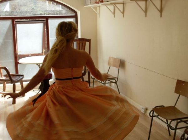 Sophie Isaacs (Toffee) gives us a twirl in her prom dress! Photo