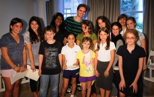 Sebastian Stan and the students of Applause NYC @ BroadwayWorld Sebastian Stan and the students of Applause NYC Photo