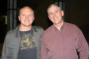 Half of the barbershop quartet, Marc Bourgeois and George Bouchard Photo