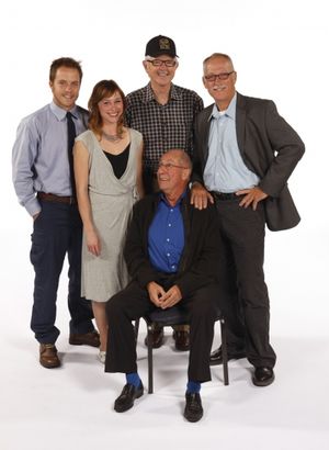 Graham Hamilton, Kristen Bush, director David Emmes, Nick Ullett and Conor O'Farrell. Photo