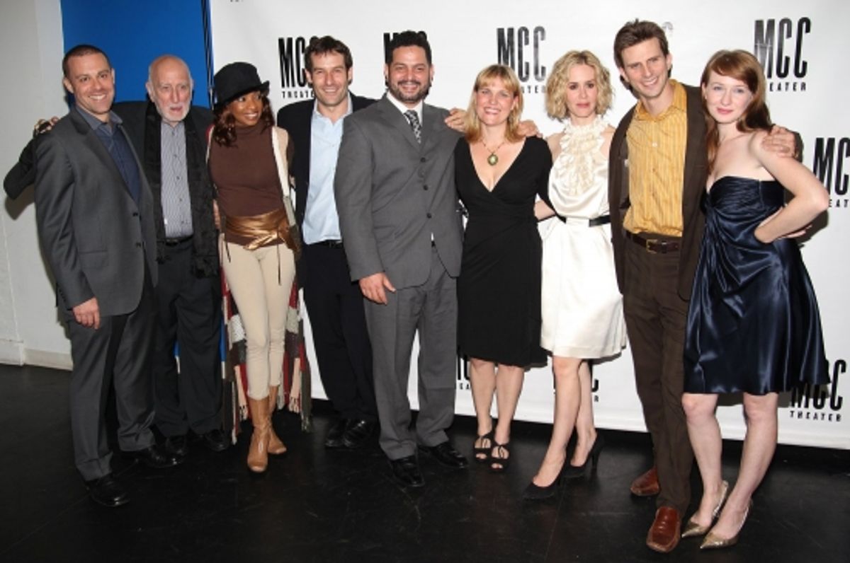 Matthew Rauch, Dominic Chianese, Adriane Lenox, Ian Kahn, Kelly McAndrew, Sarah Paulson, Frederick Weller and Halley Feiffer at 