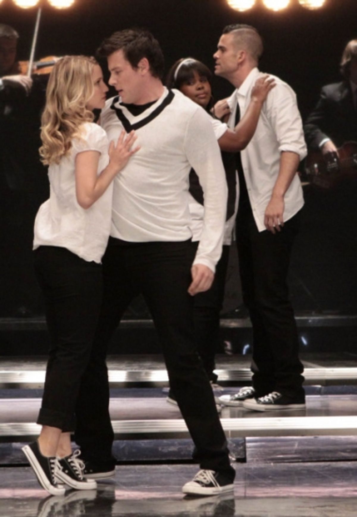 Dianna Agron and Cory Monteith at 