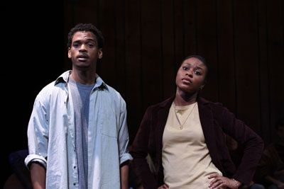 Brooks Brantly as Robert and Brittany Green as Georgia Photo