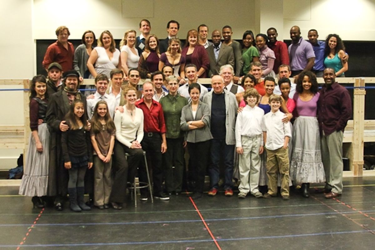 Christiane Noll, Robert Petkoff, Marcia Milgrom Dodge and the cast of Ragtime at 