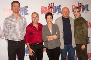 James Moore, Stephen Flaherty, Lynn Ahrens, Terrence McNally and Marcia Milgrom Dodge Photo