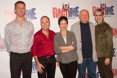 James Moore, Stephen Flaherty, Lynn Ahrens, Terrence McNally and Marcia Milgrom Dodge Photo