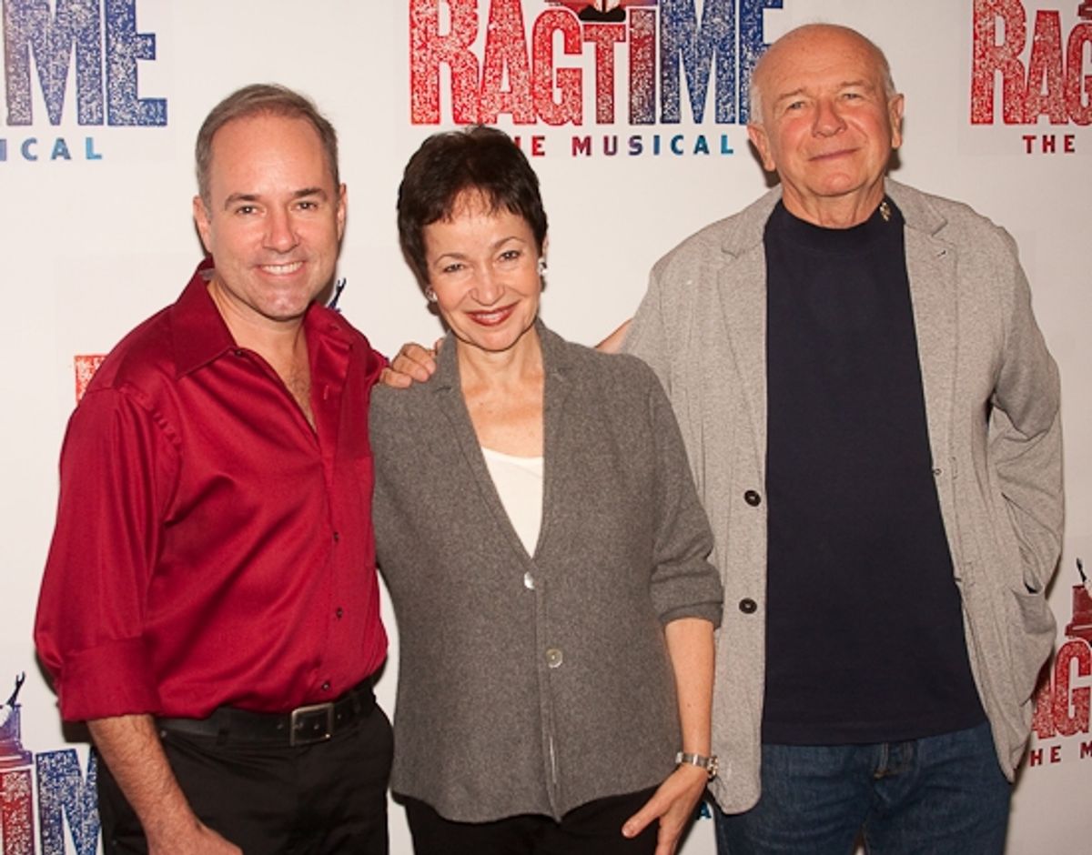 Stephen Flaherty, Lynn Ahrens and Terrence McNally at 