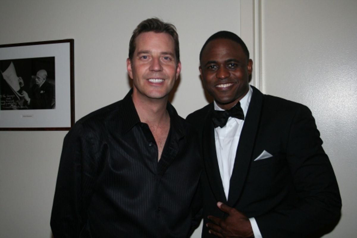 Conductor Steven Reineke and Wayne Brady at Wayne Brady Performs with The New York Pops