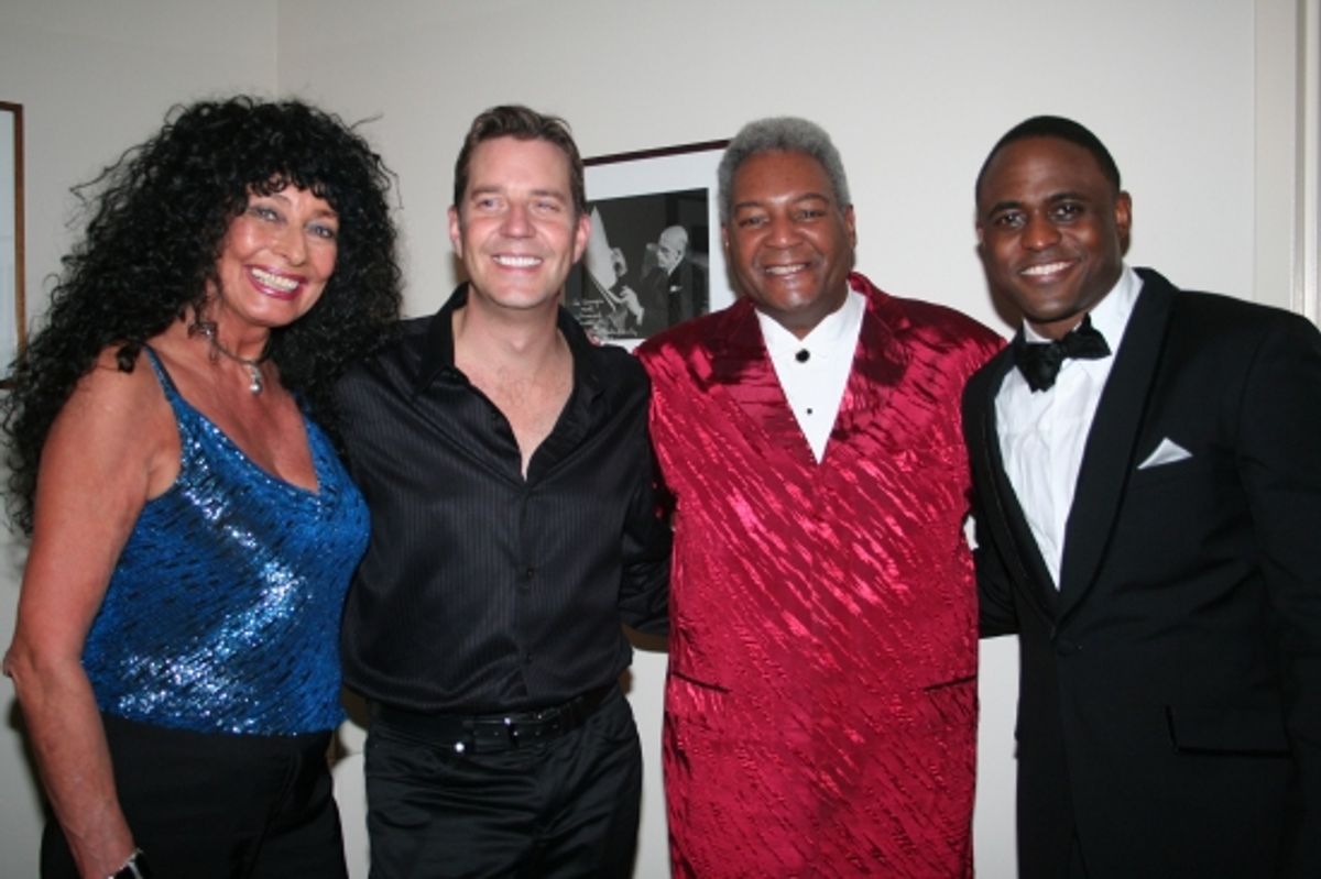 Karin Savage, Steven Reineke, Myles Savage and ayne Brady at Wayne Brady Performs with The New York Pops