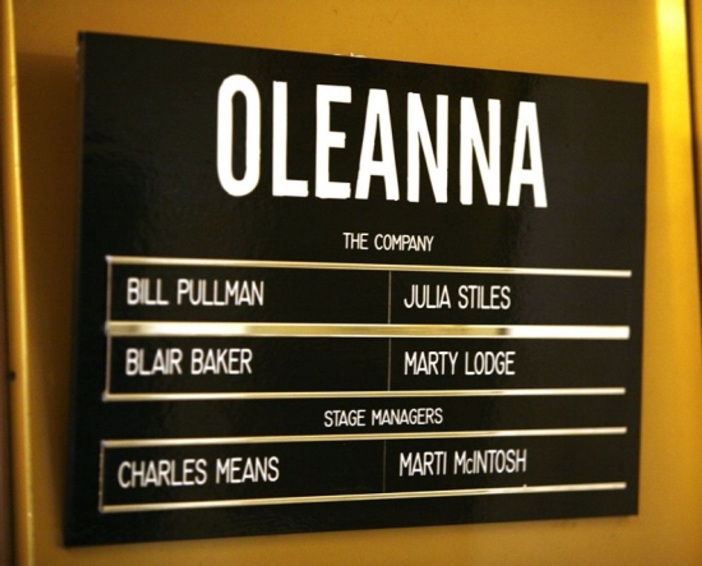Photo Coverage: OLEANNA Celebrates Opening Night on Broadway - Curtain Call  Image