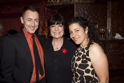 Alan Cumming, JoAnne Worley and Julie Garnye Photo