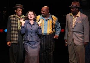 Derrick Baskin, Cass Morgan, James Monroe Iglehart and Delray Jones Photo