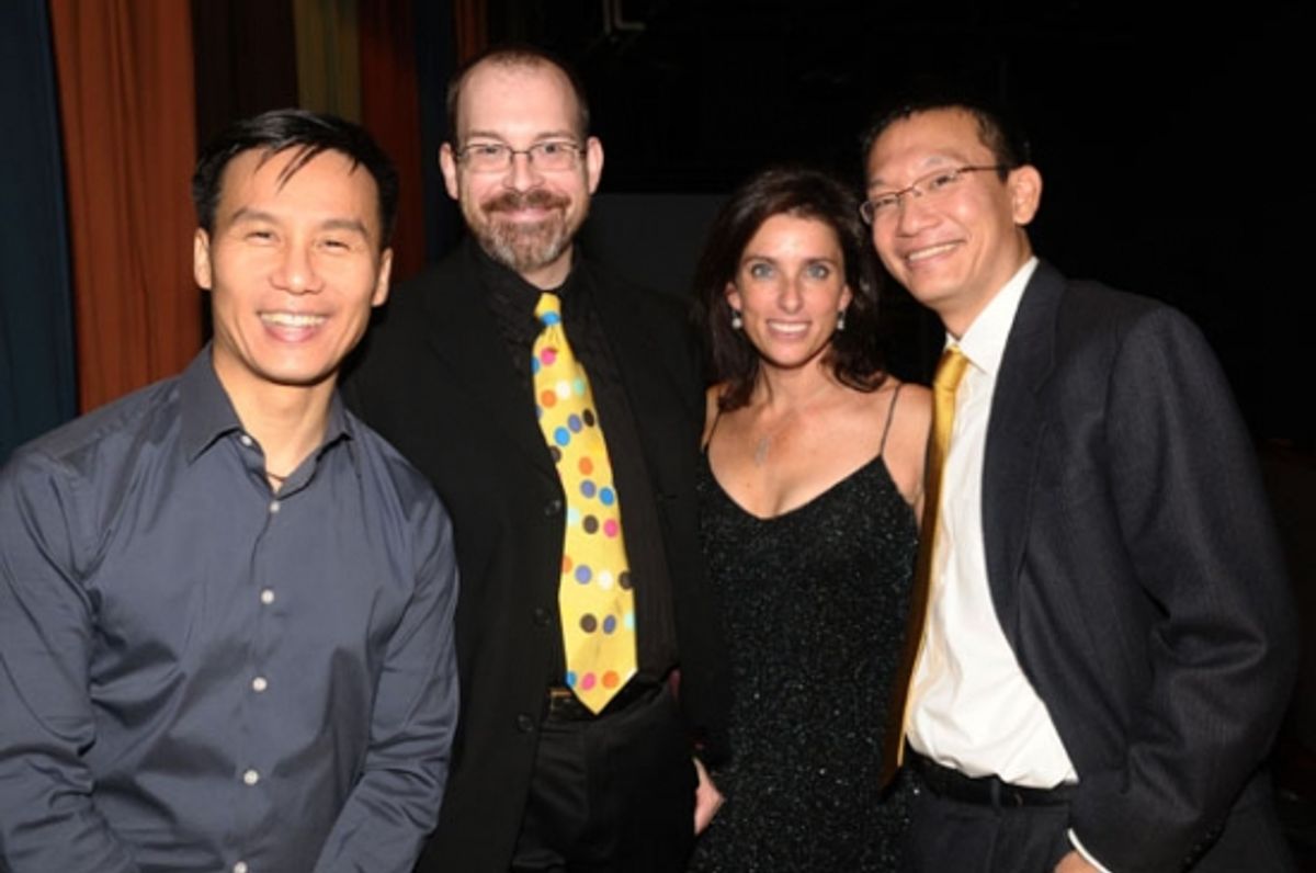 B.D. Wong and Sandra Coudert with guests at 