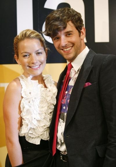 Becki Newton and Michael Urie Photo
