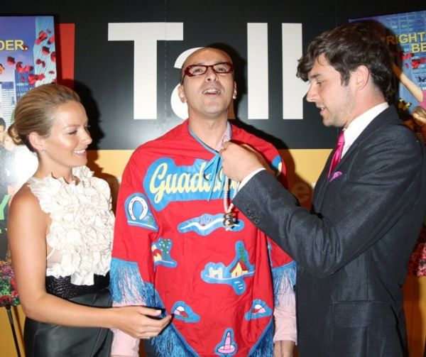 Becki Newton, Horacio Silva and Michael Urie Photo