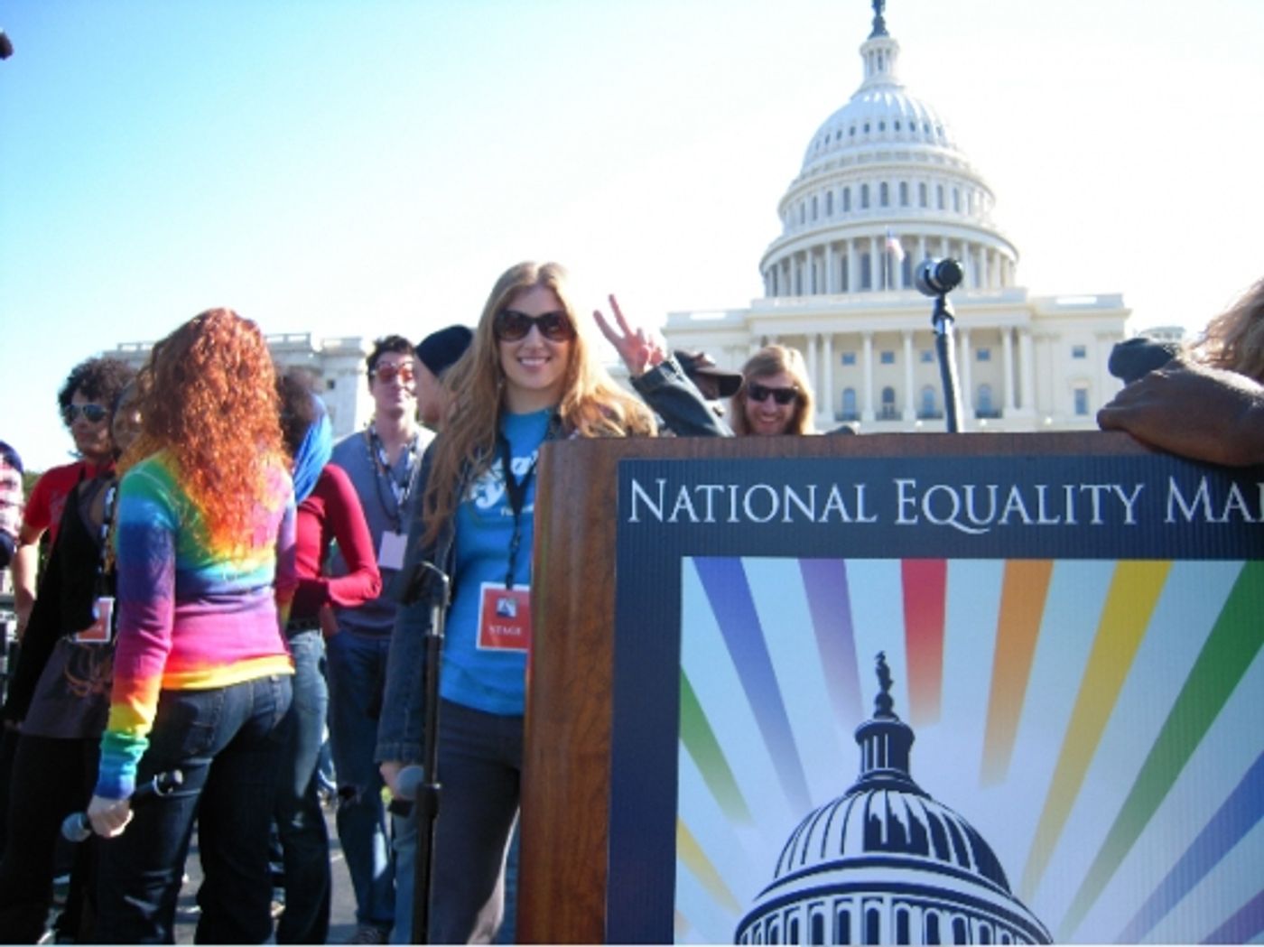 Photo Flash: HAIR at the National Equality March in Washington, D.C.  Image