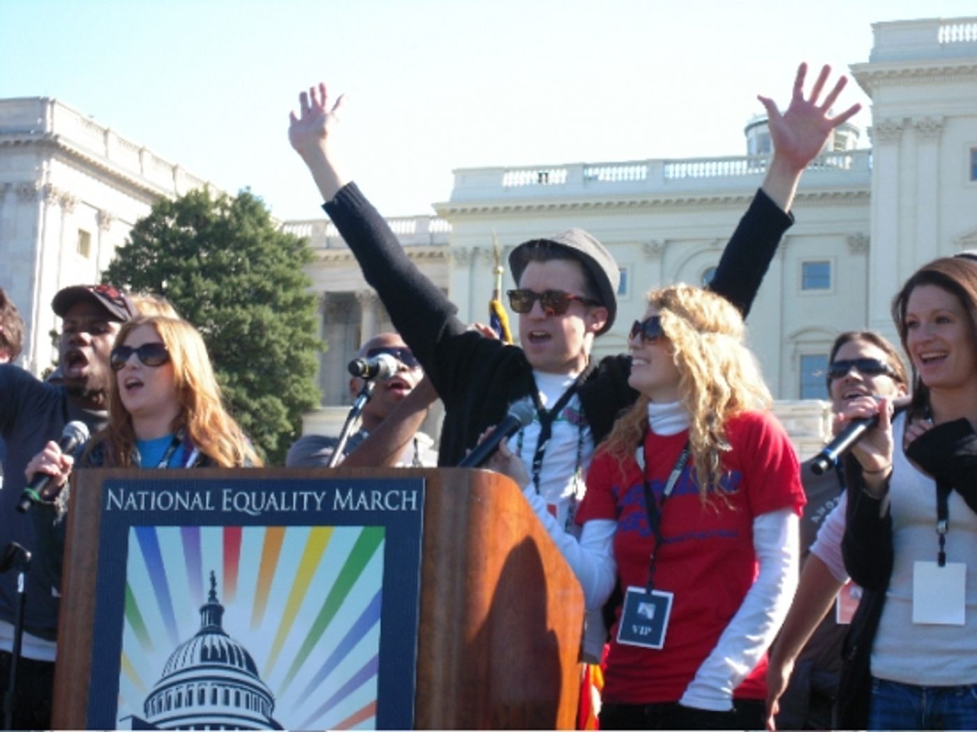 Photo Flash: HAIR at the National Equality March in Washington, D.C. Photo Flash: HAIR at the National Equality March in Washington, D.C. Image