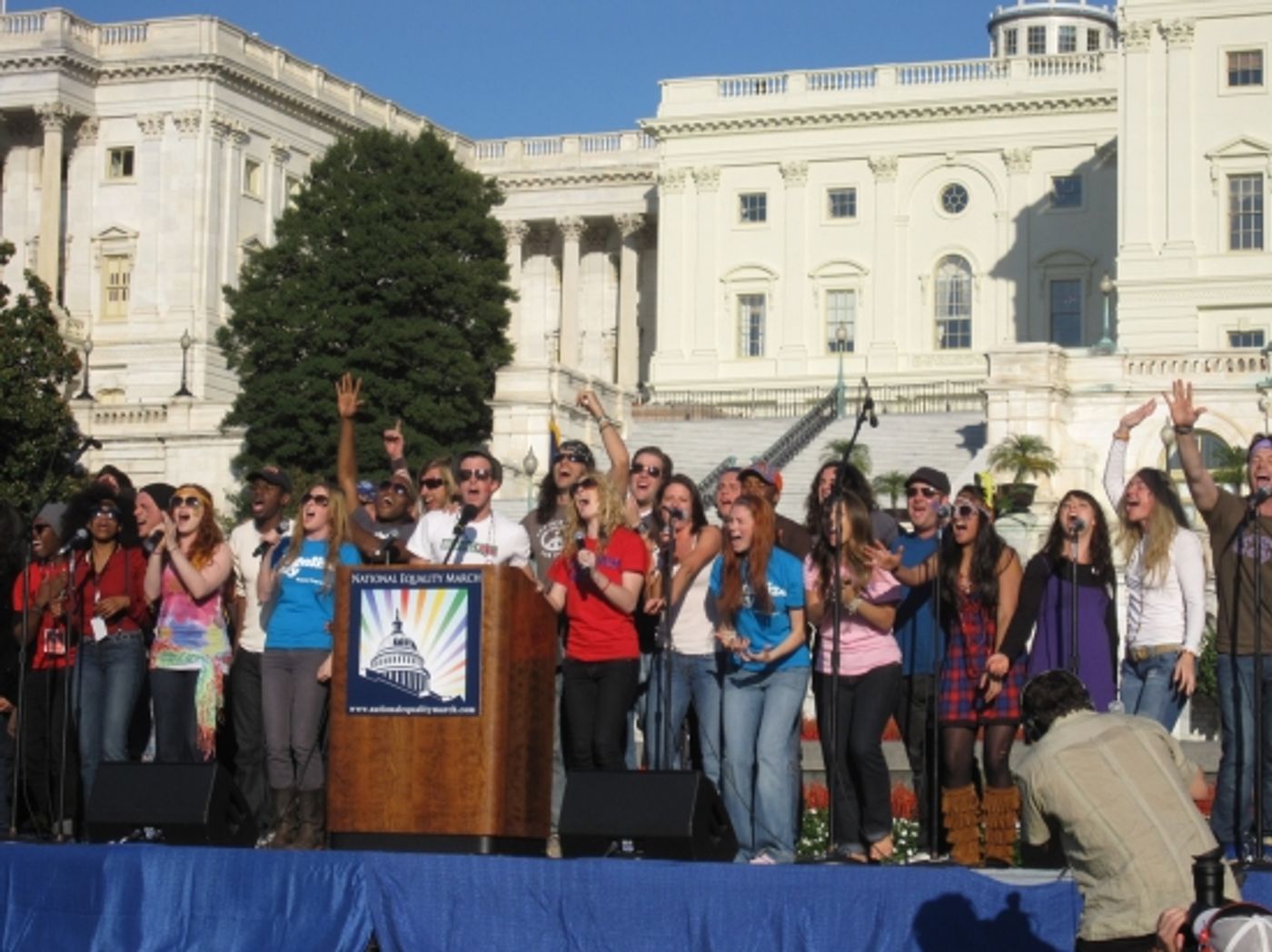 Photo Flash: HAIR at the National Equality March in Washington, D.C. Photo Flash: HAIR at the National Equality March in Washington, D.C. Image