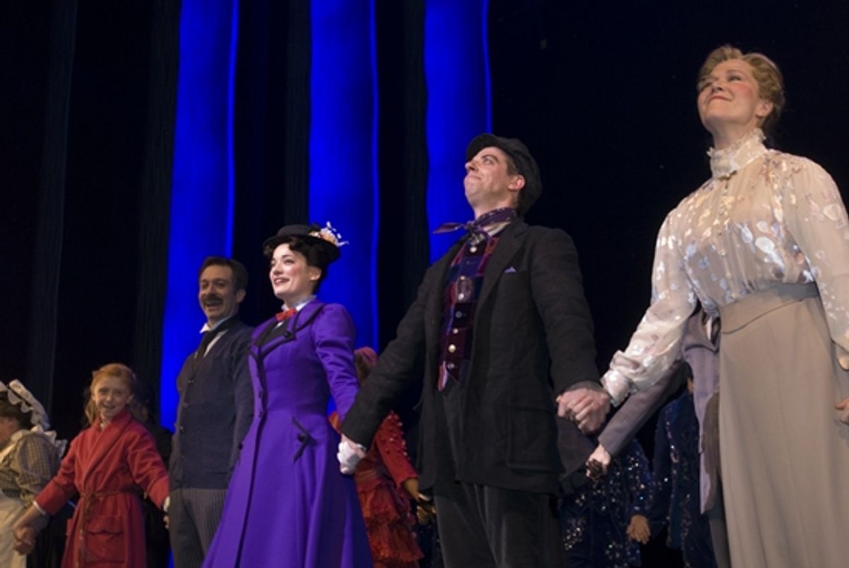 Juliette Allen Angelo, Jeff Binder, Laura Michelle Kelly, Christian Borle and Rebecca Luker at 