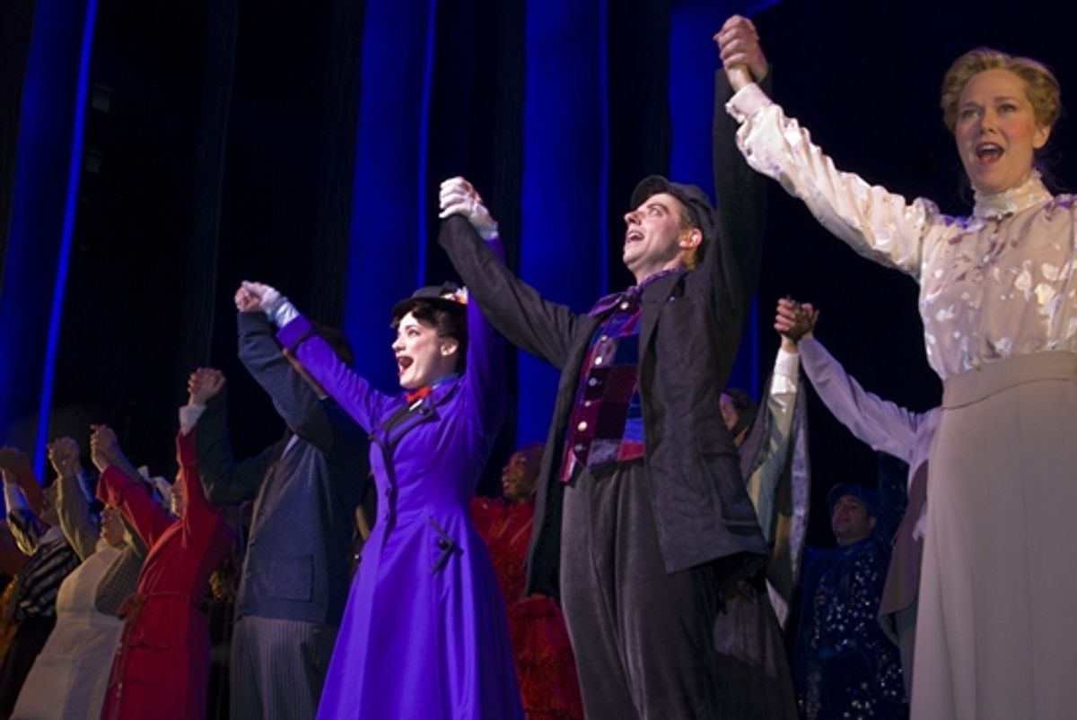 Laura Michelle Kelly, Christian Borle and Rebecca Luker at 