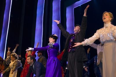 Jeff Binder, Laura Michelle Kelly, Christian Borle and Rebecca Luker Photo