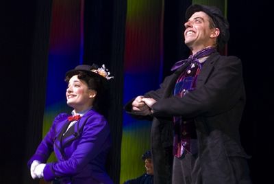 Laura Michelle Kelly and Christian Borle Photo