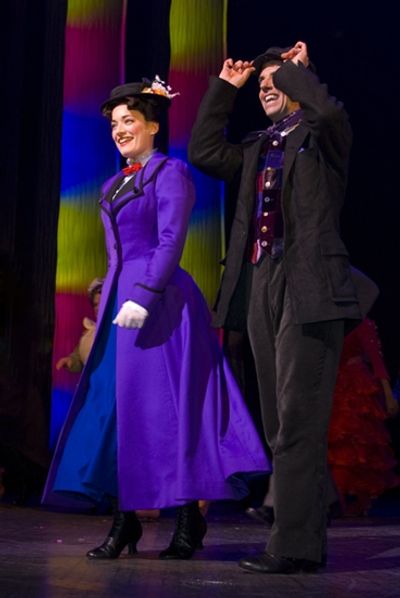 Laura Michelle Kelly and Christian Borle Photo