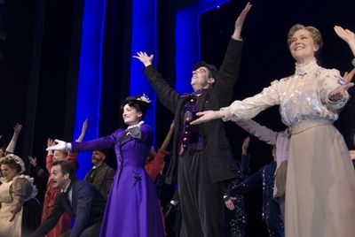 Jeff Binder, Laura Michelle Kelly, Christian Borle and Rebecca Luker
 Photo