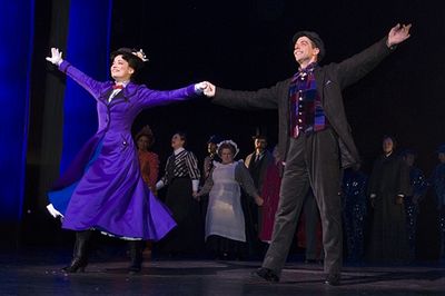 Laura Michelle Kelly and Christian Borle Photo