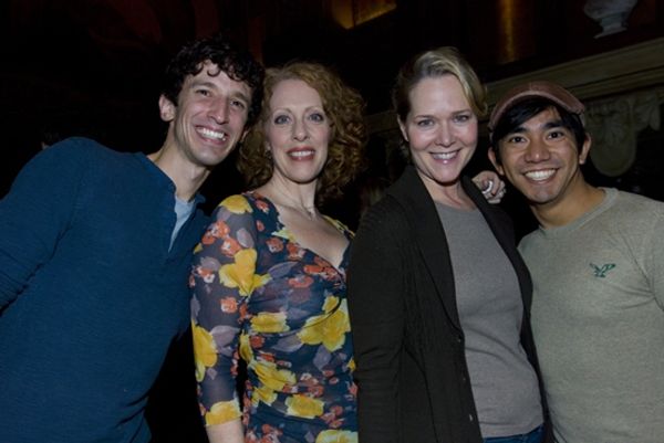 Dennis Moench, Ruth Gottschall, Rebecca Luker and Aaron J. Albano Photo