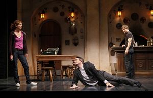 Julie White, Justin Kirk, and Mark-Paul Gosselaar @ BroadwayWorld Julie White, Justin Kirk, and Mark-Paul Gosselaar Photo