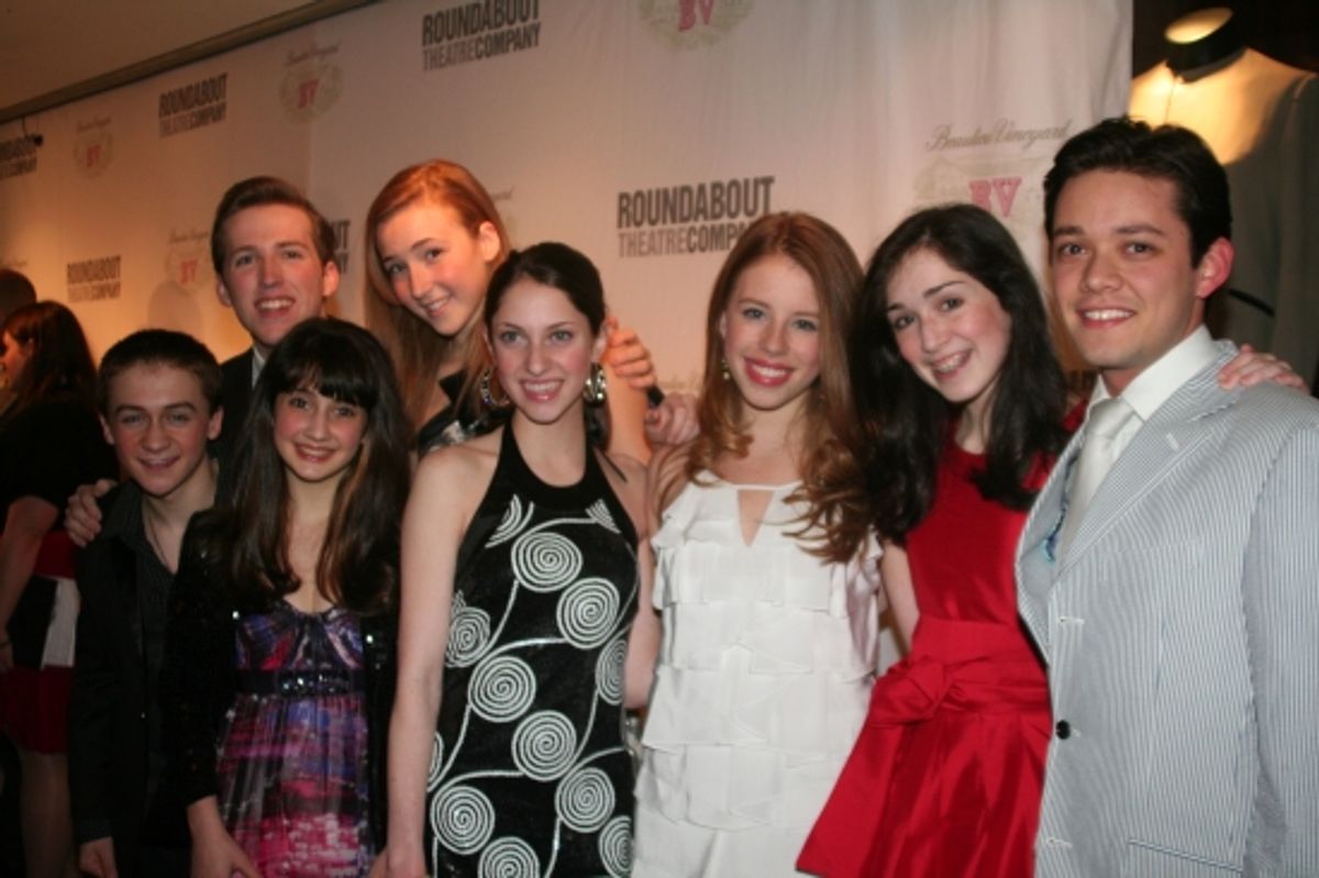 Kevin Shotwell, Julia Knitel, Riley Costello, Deanna Cipolla, Jillian Mueller, Allie Trimm, Emma Rowley and Robert Hager at 