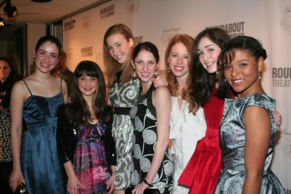 Allison Strong, Julia Knitel, Riley Costello, Deanna Cipolla, Jillian Mueller, Allie Trimm, Emma Rowley and Brynn Williams at 