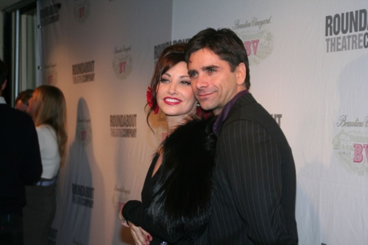 Gina Gershon and John Stamos at 