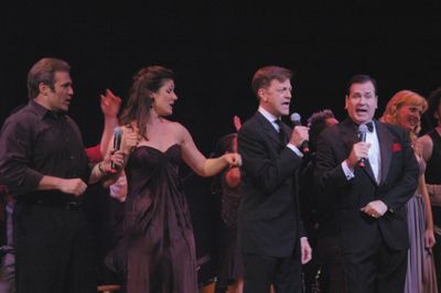 Marc Kudisch, Stephanie J. Block, Jim Caruso, Lee Roy Reams Photo