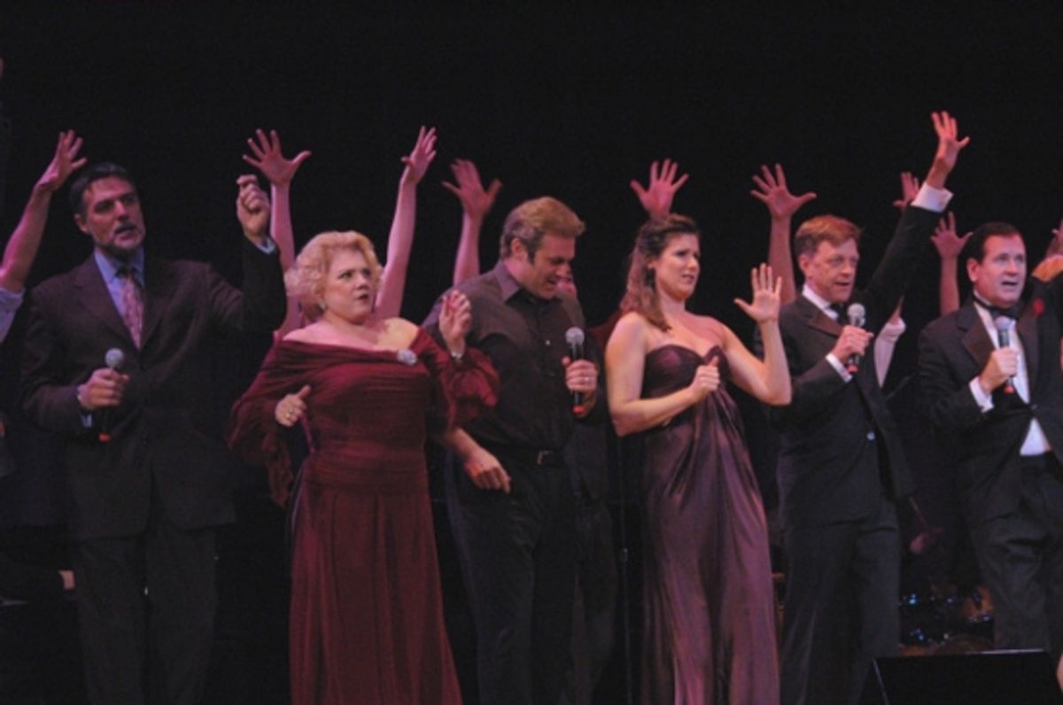 Robert Cuccioli, Sharon McKnight, Marc Kudisch, Stephanie J. Block, Jim Caruso, Lee Roy Reams at 