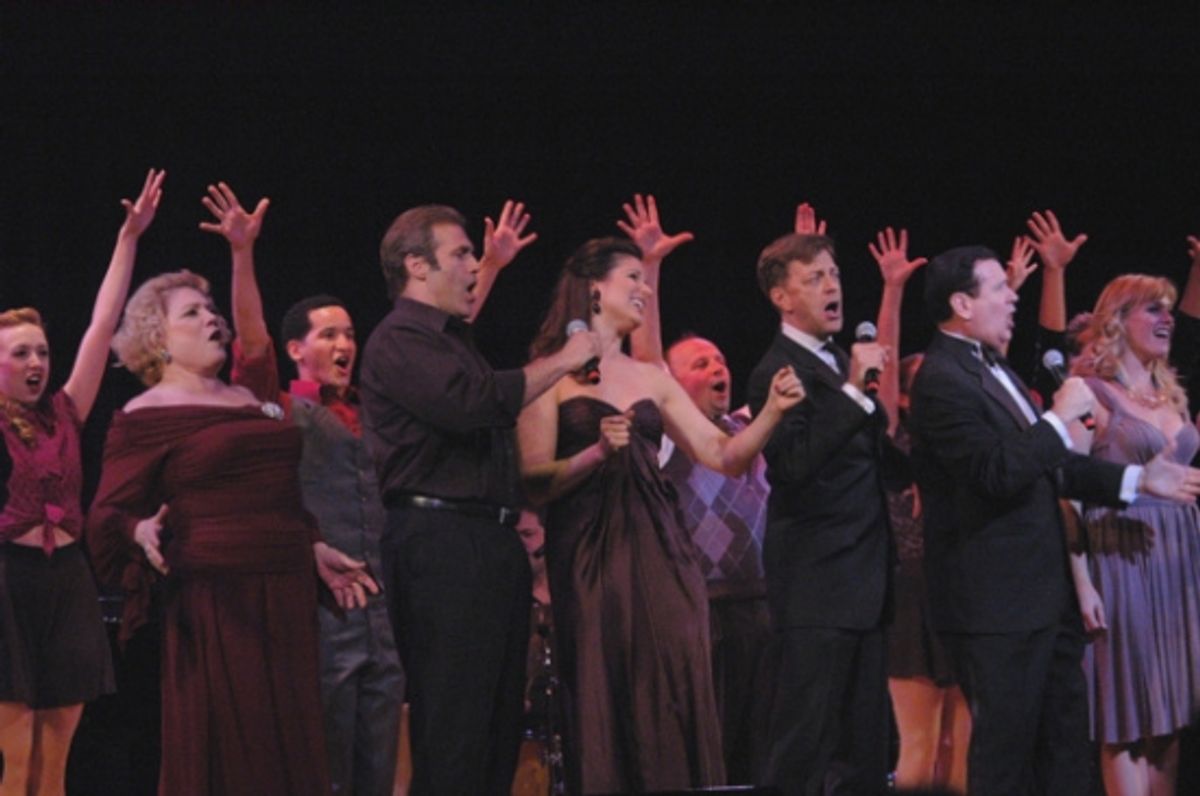 Sharon McKnight, Marc Kudisch, Stephanie J. Block, Jim Caruso, Lee Roy Reams, Elizabeth Stanley at 