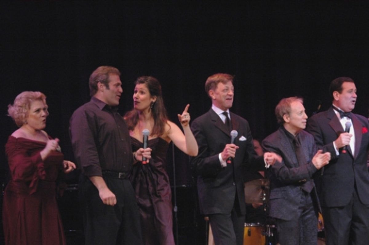 Sharon McKnight, Marc Kudisch, Stephanie J. Block, Jim Caruso, Scott Siegel, Lee Roy Reams at 