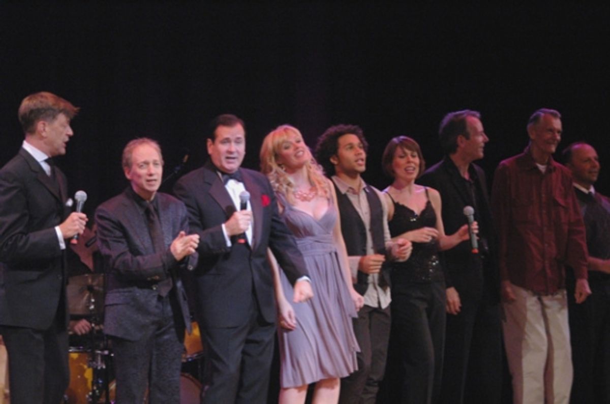 Jim Caruso, Scott Siegel, Lee Roy Reams, Elizabeth Stanley, Corbin Bleu, Tari Kelly, Stephen Boragdus and Carleton Carpenter at 