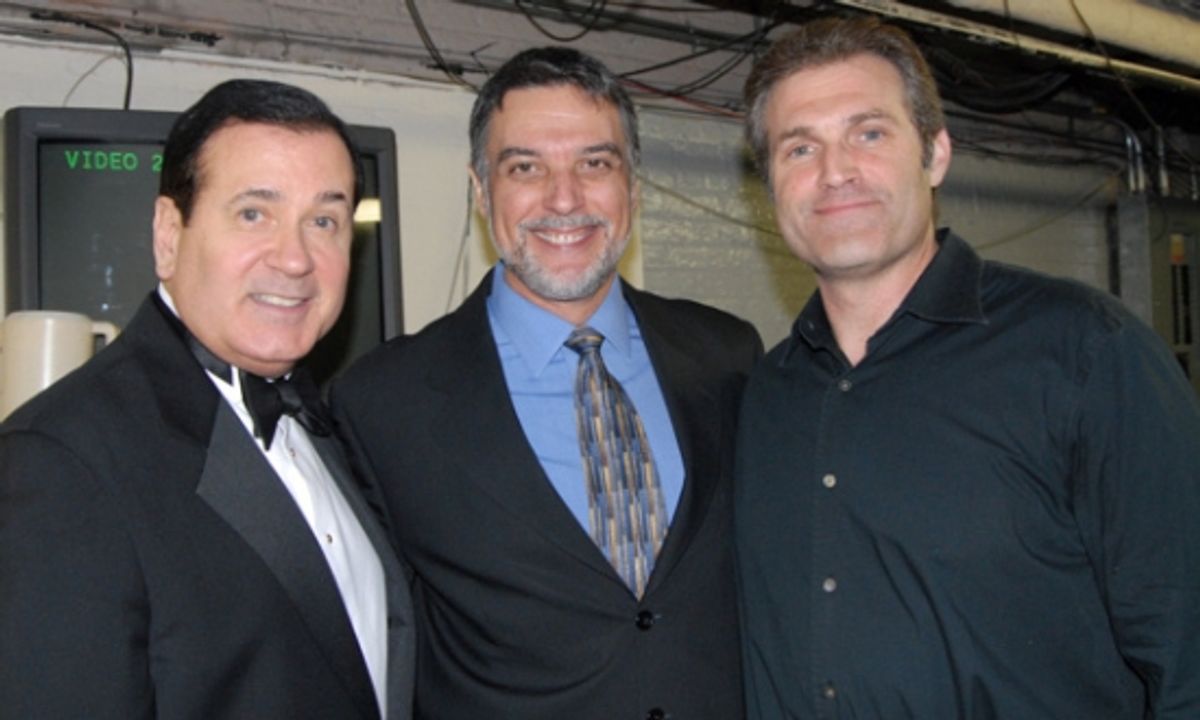 Lee Roy Reams, Robert Cuccioli, Marc Kudisch at 